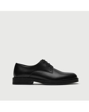 Walk London Vincent Derby Shoe - Black