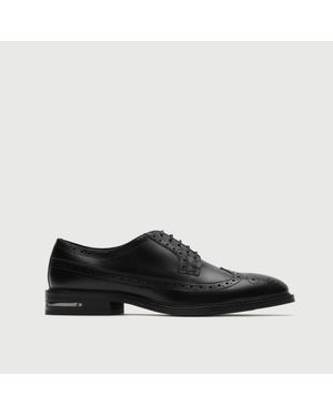 Walk London Oliver Brogue Shoe - Black