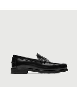 Walk London Dalston Penny Loafer - Black