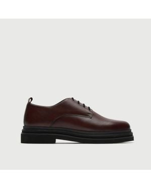 Walk London Brooklyn Derby Shoe - Brown