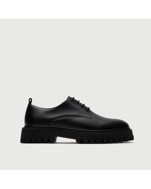 Walk London Hopper Derby Shoe - Black
