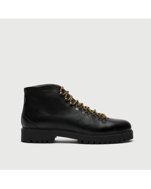 Walk London Sean Low Hiking Boot - Black