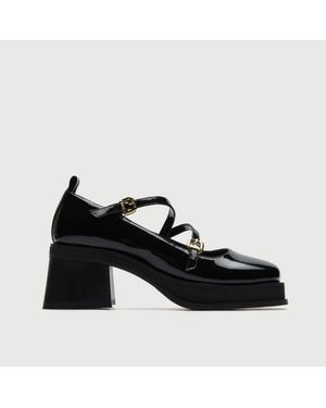 Walk London Lily Ballerina - Black