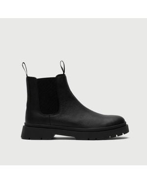 Walk London Callum Seam Chelsea Boot - Black