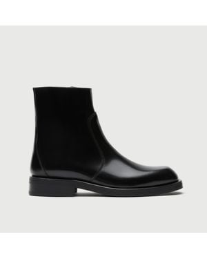 Walk London Lambeth Seam Zip Boot - Black
