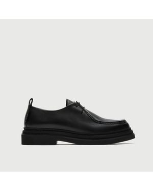 Walk London Brooklyn Apron Shoe - Black