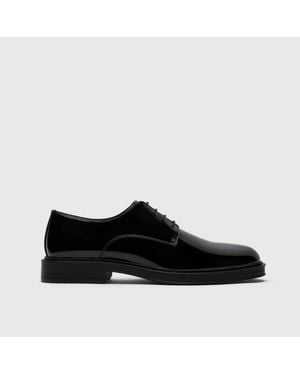 Walk London Vincent Derby Shoe - Black