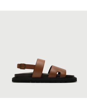Walk London Ezra Backstrap Sandal - Brown