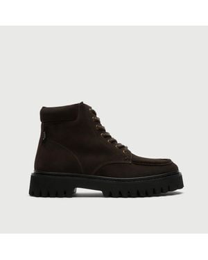 Walk London Hopper Apron Boot - Black