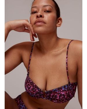 Whistles Animal Printed Bikini Top - Brown