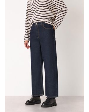 Whistles Straight Ankle Length Jean - Blue
