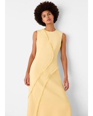 Whistles Deana Textured Detail Dress - Natural