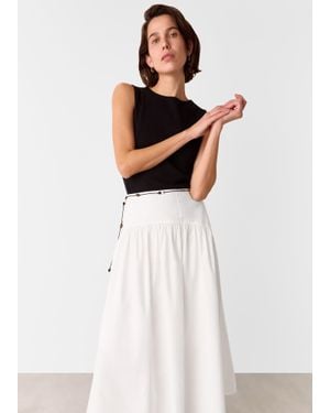 Whistles Beaded Belt - White