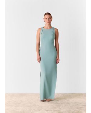 Whistles Tie Back Maxi Dress - White
