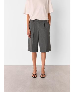 Whistles Formal Pleat Front City Short - Grey