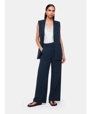 Whistles Joss Tailored Trouser - Blue