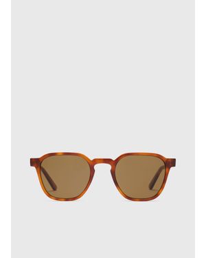 Whistles Soft Square Sunglasses - Brown