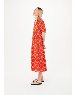 Whistles Daisy Trellis Trapeze Dress - White
