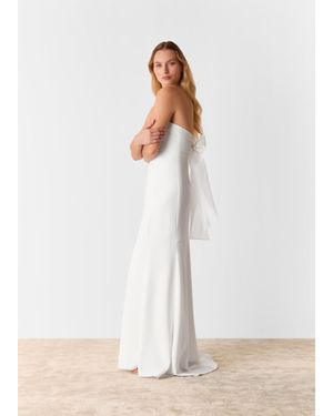 Whistles Ellis Strapless Wedding Dress - Multicolour