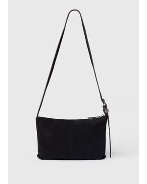 Whistles Ring Detail Suede Bag - White