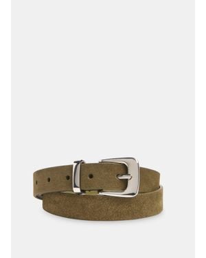 Whistles Metal Keeper Belt - Green