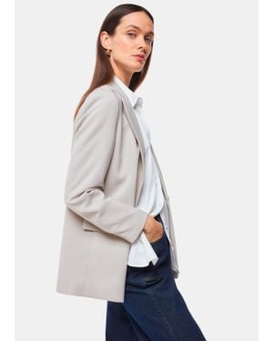 Whistles Crepe Boyfriend Blazer - Multicolour
