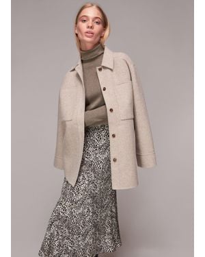 Whistles Micro Animal Bias Cut Skirt - Multicolour