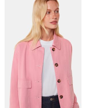 Whistles Marie Casual Jacket - Pink