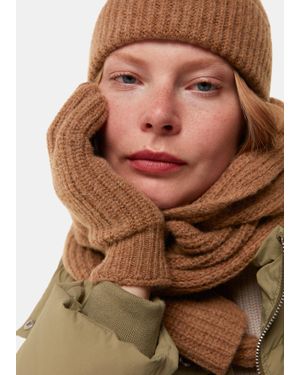 Whistles Lambswool Gloves - Brown