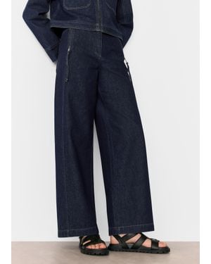 Whistles Sandy Western Denim Trouser - Blue