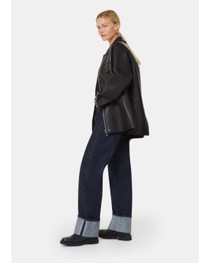 Whistles Turn Up Selvedge Jean - Blue