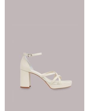 Whistles Selene Platform Heeled Sandal - Natural