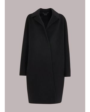 Whistles Julia Double Faced Coat - Black
