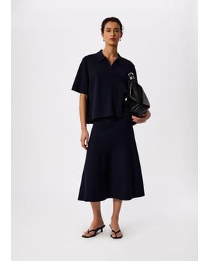 Whistles Collar Detail Knit - Blue