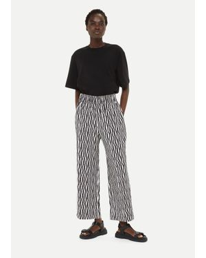 Whistles Optical Rope Cropped Trouser - Multicolour