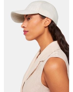 Whistles Linen Cap - White