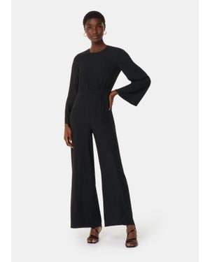 Whistles Bonnie Gathered Jumpsuit - Blue