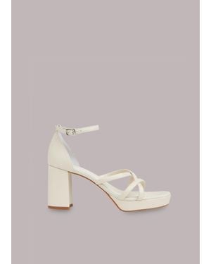 Whistles Selene Platform Heeled Sandal - Natural