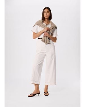 Whistles Button Down Jumpsuit - White