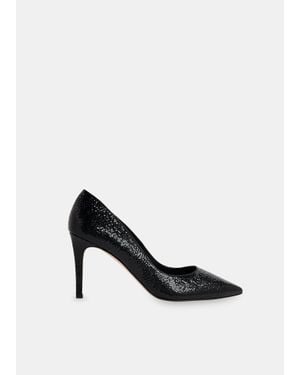 Whistles Corie Textured Heeled Pump - White