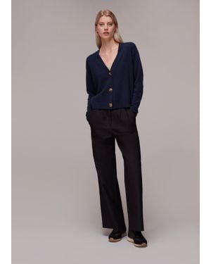 Whistles Cashmere Cardigan - Blue