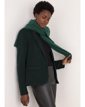 Whistles Slim Jersey Jacket - Green