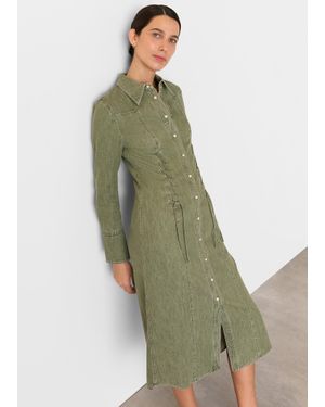 Whistles Hudson Lace Detail Dress - Green
