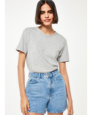 Whistles High Waist Denim Short - White