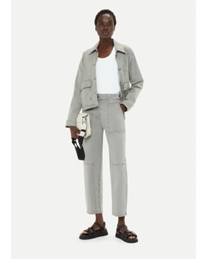 Whistles Alice Pocket Detail Trouser - White