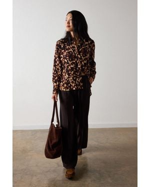 Whistles Abstract Animal Viscose Shirt - Multicolour