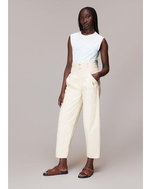 Whistles Authentic India Pleat Jean - Natural