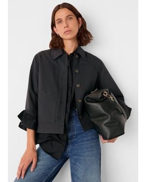 Whistles Mia Pocket Detail Jacket - Black