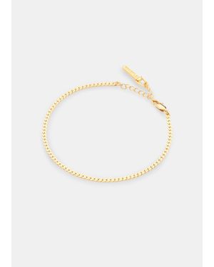 Whistles Classic Snake Chain Anklet - White