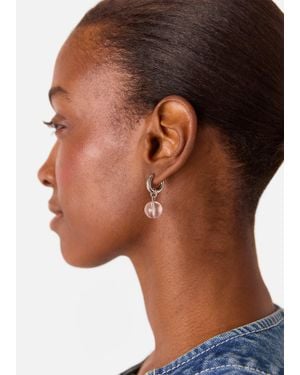 Whistles Bead Drop Earring - Metallic